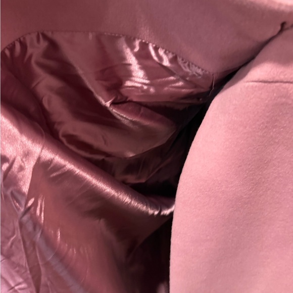 City Chic Blush Pink Coat with Faux Fur Trim - Picture 3 of 11